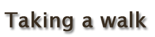 Taking a walk - logo